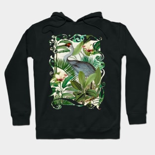 Tropical heron Hoodie